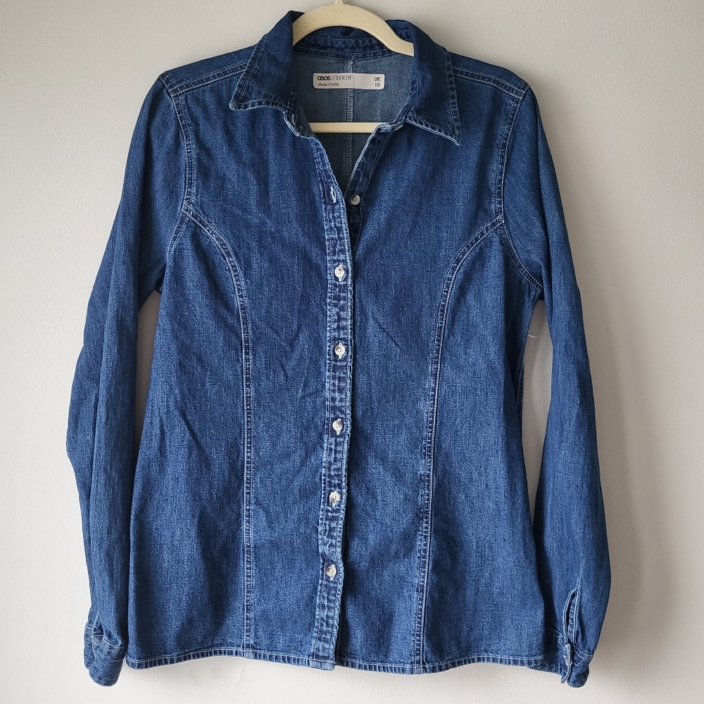 ASOS Blue Denim Button Down Shirt